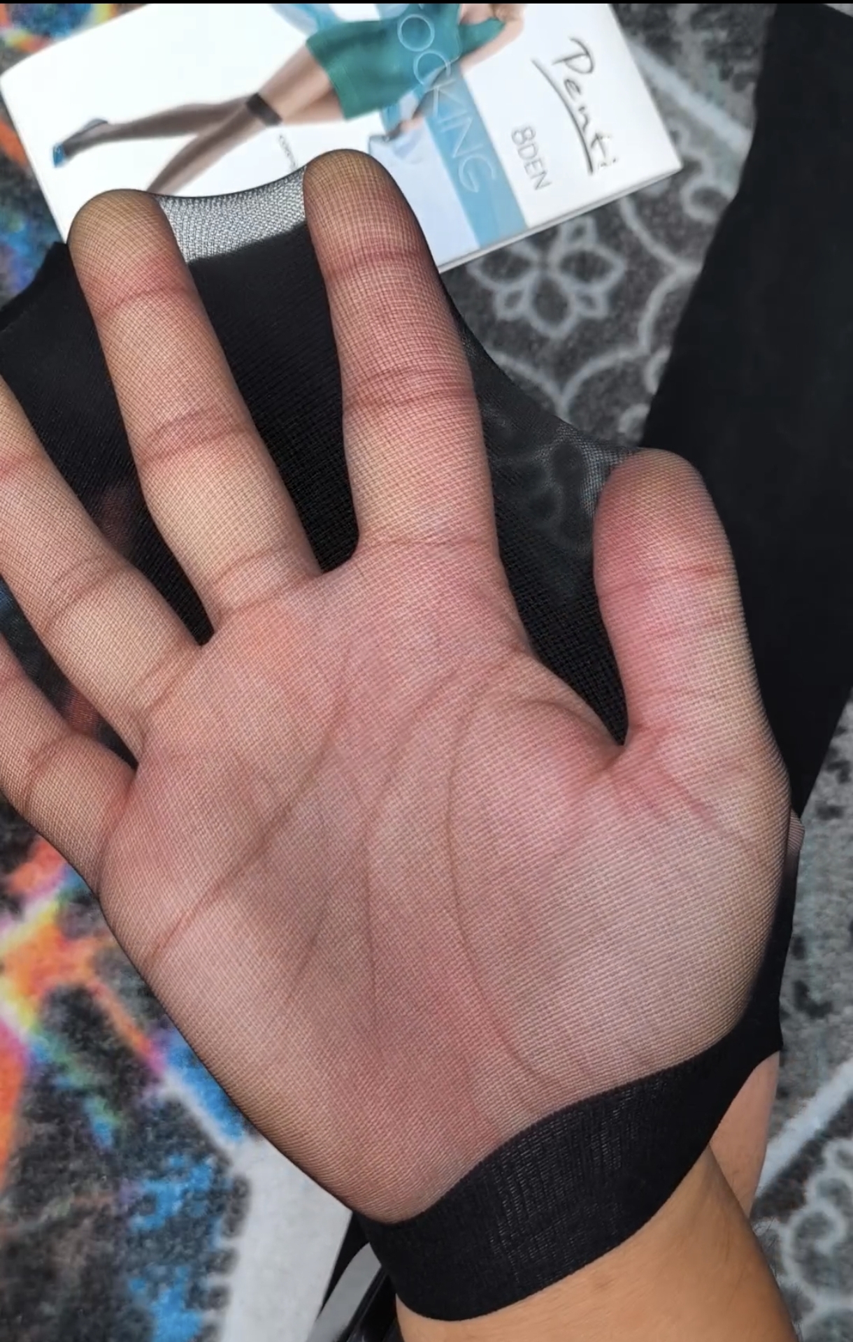 جوراب شیشه ای بالا زانو ضخامت 8